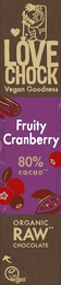 80 % Schokolade mit Cranberries – Bio, roh, pflanzlich und nachhaltig