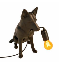German Shepherd table lamp