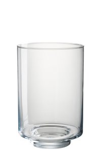 J-Line candle holder Laura - glass - transparent - large - AF