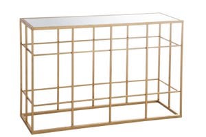 J-Line Console Bars Metal/Glass Gold