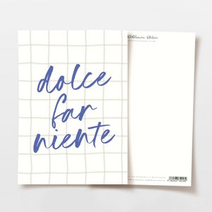 Postcard 'dolce far niente' squared
