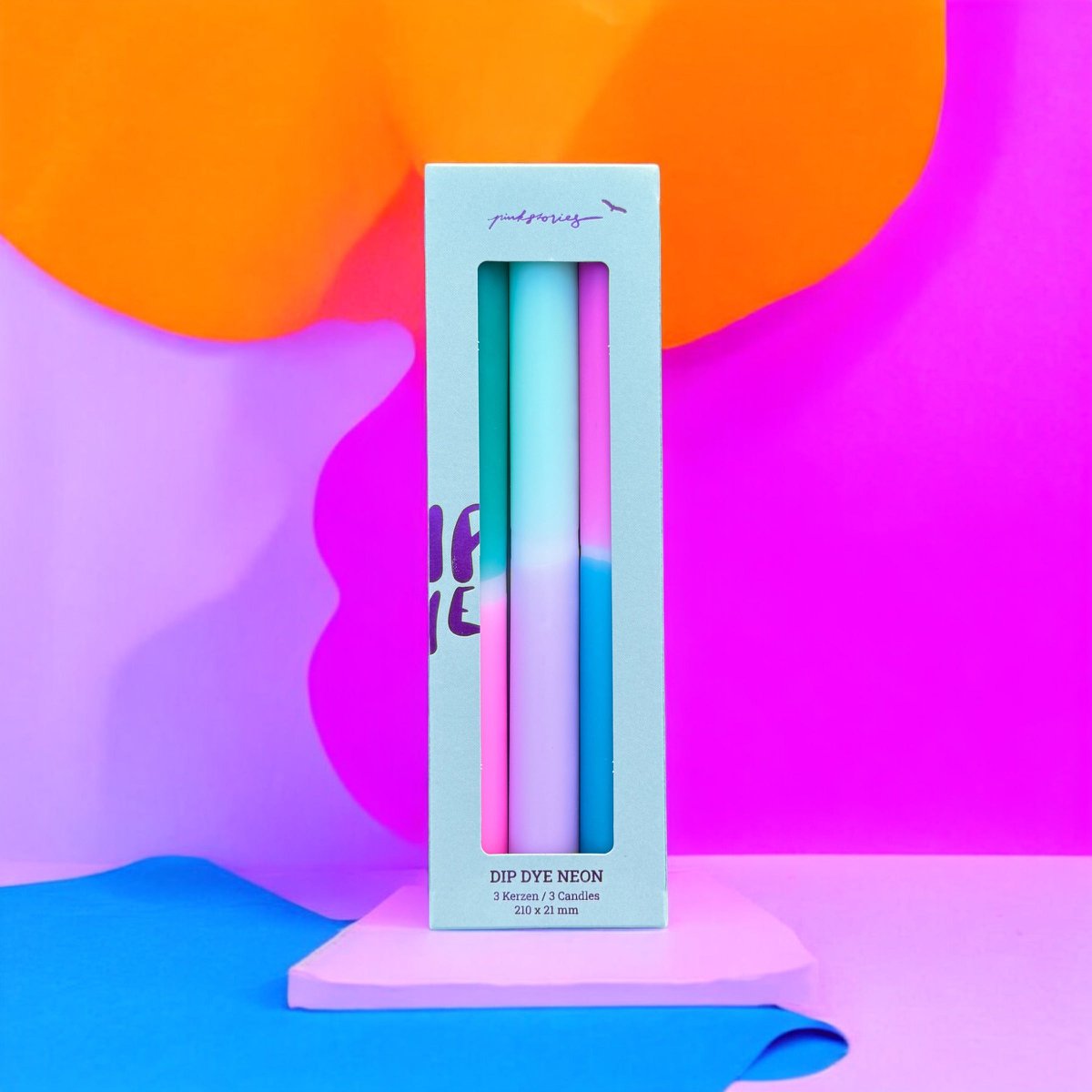 Dip Dye Neon * Pineapple Blue