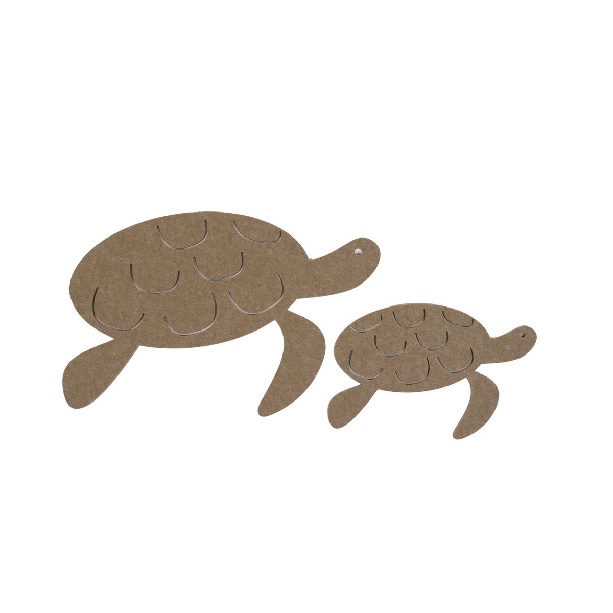 Set of 2 Turtle Jonathan Light Oak