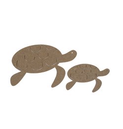 Set de 2 Tortue Jonathan Chêne Clair