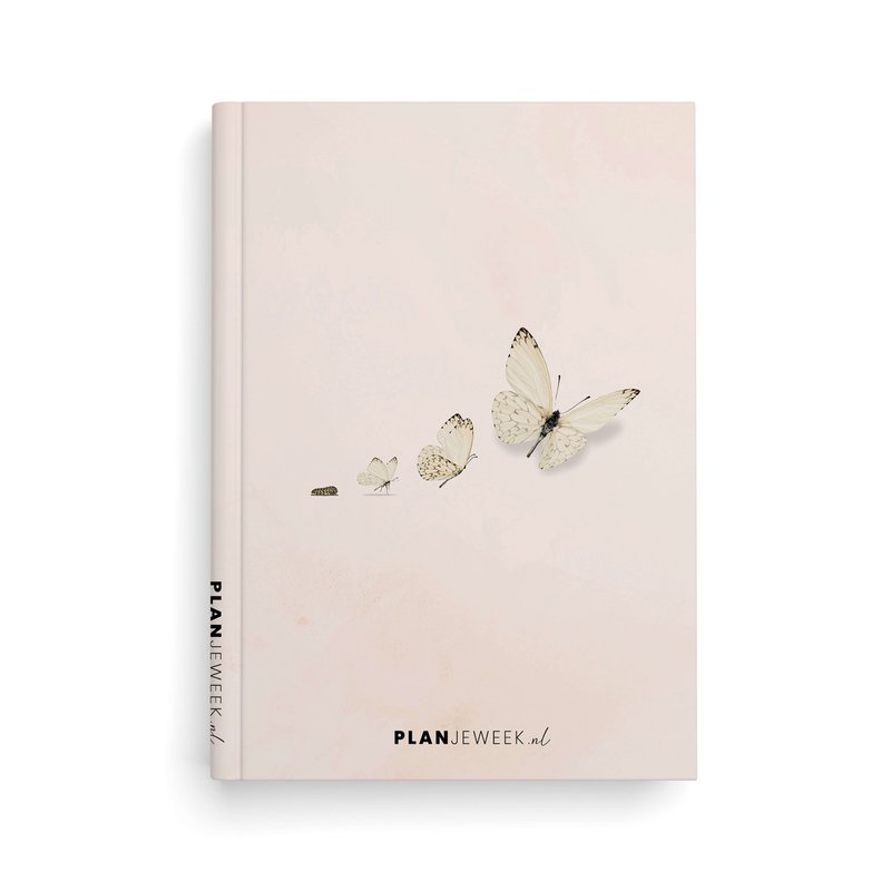 Prikkelarme planner Vlinder - Medium / A5+ ongedateerd