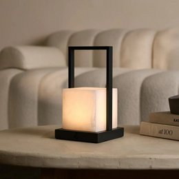 Nola Alabaster Rechargeable Table Lamp