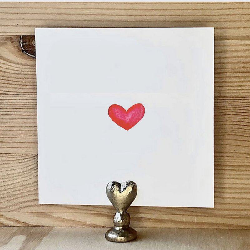 Card Red Sphere Heart