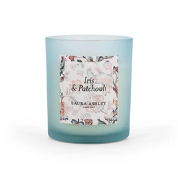 Laura Ashley Iris & Patchouli duftlys i gaveæske - 200g