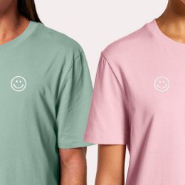 SMILEY unisex T-shirt lavet af økologisk bomuld