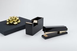 Klebebandabroller Schwarz Gold