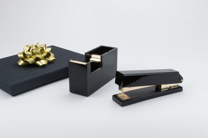 Klebebandabroller Schwarz Gold