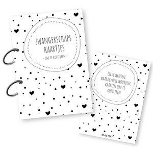 Pregnancy cards storage bundle | black and white