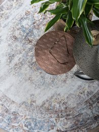 Rug Viola Round Taupe ø120 cm
