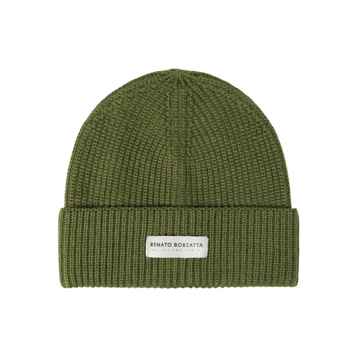 RB5003E | Mixed Cervine shirt cap Lana Made in Italy. Green color - single size