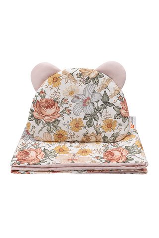 SCARLETT FLOWERS dekbed en kussen, 100% katoen