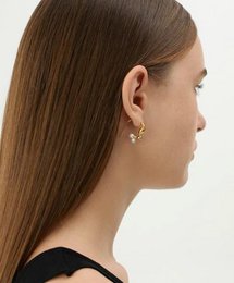 Asymmetrical Molten Pearl Earrings