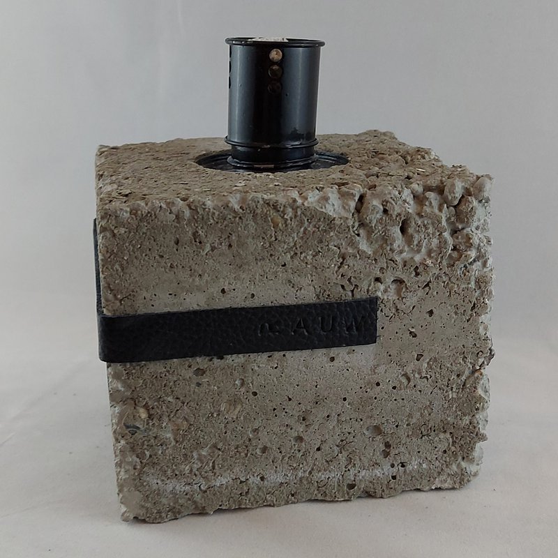 Raw Concrete Design garden torch industrial cement multiple colors