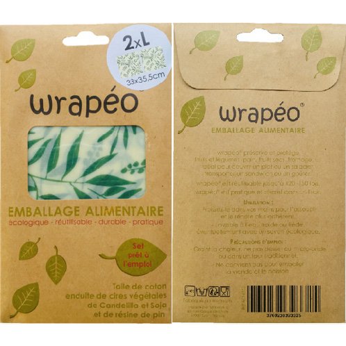 wrapéo vegetable waxes - set of 2 L - 33x33.5 cm