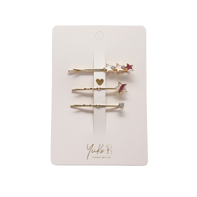 Haarspangen - Trio Etoilé - Rosa