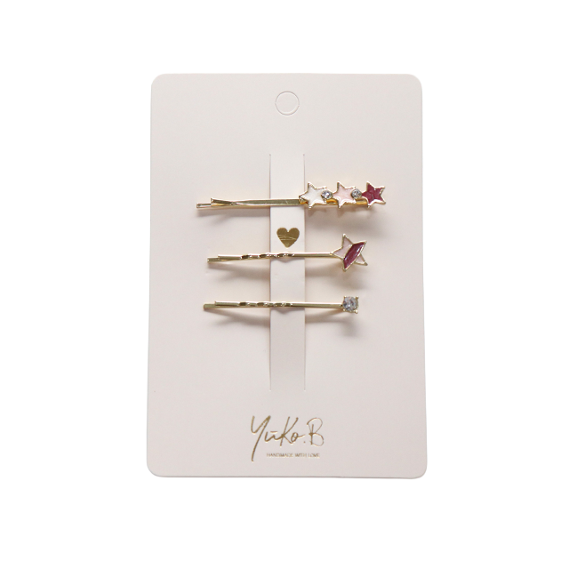 Haarspangen - Trio Etoilé - Rosa