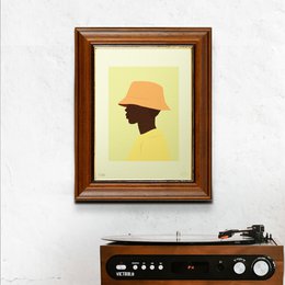 Poster "Orange Bucket, Limited Edition" - 30x40cm - Art print
