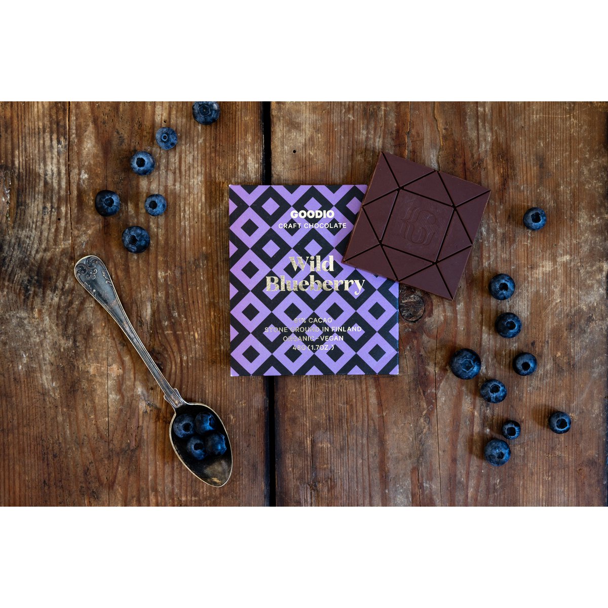 Chocolat aux bleuets sauvages 61%