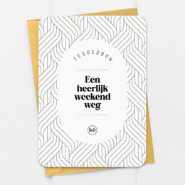 Tegoedbon | Een heerlijk weekendje weg