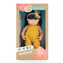 Dukke asiatisk pige 38 cm