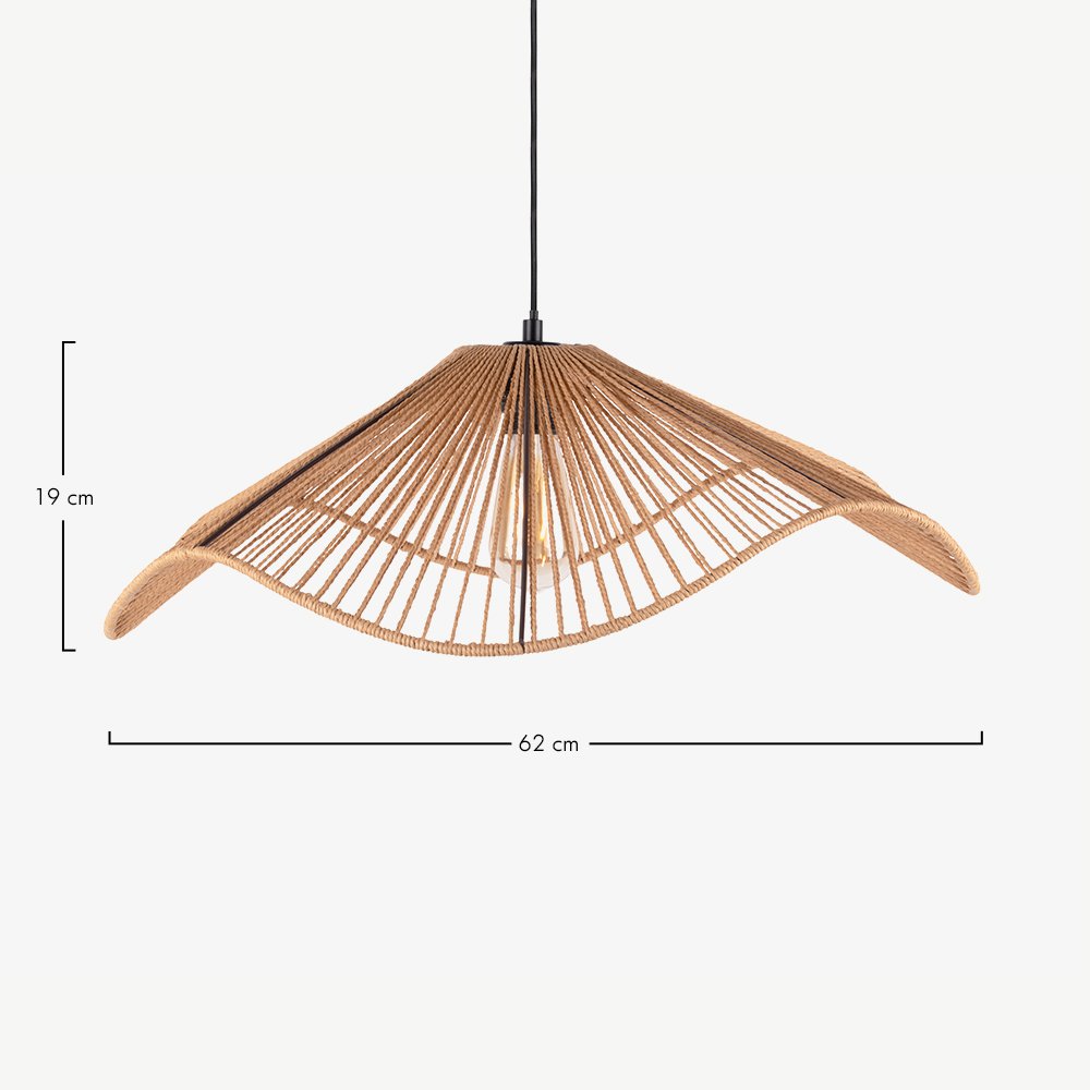 Fedora Pendant Lamp, Natural