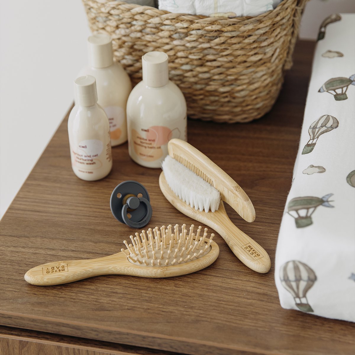 Bamboo hairdressing set 3-piece Natural