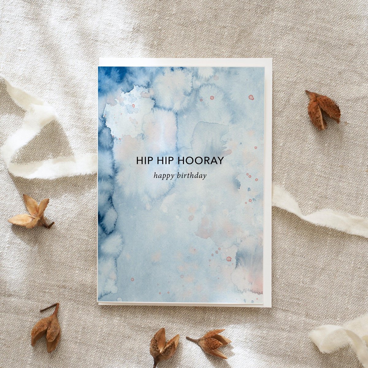 Greeting card · Happy Birthday | Blue powder