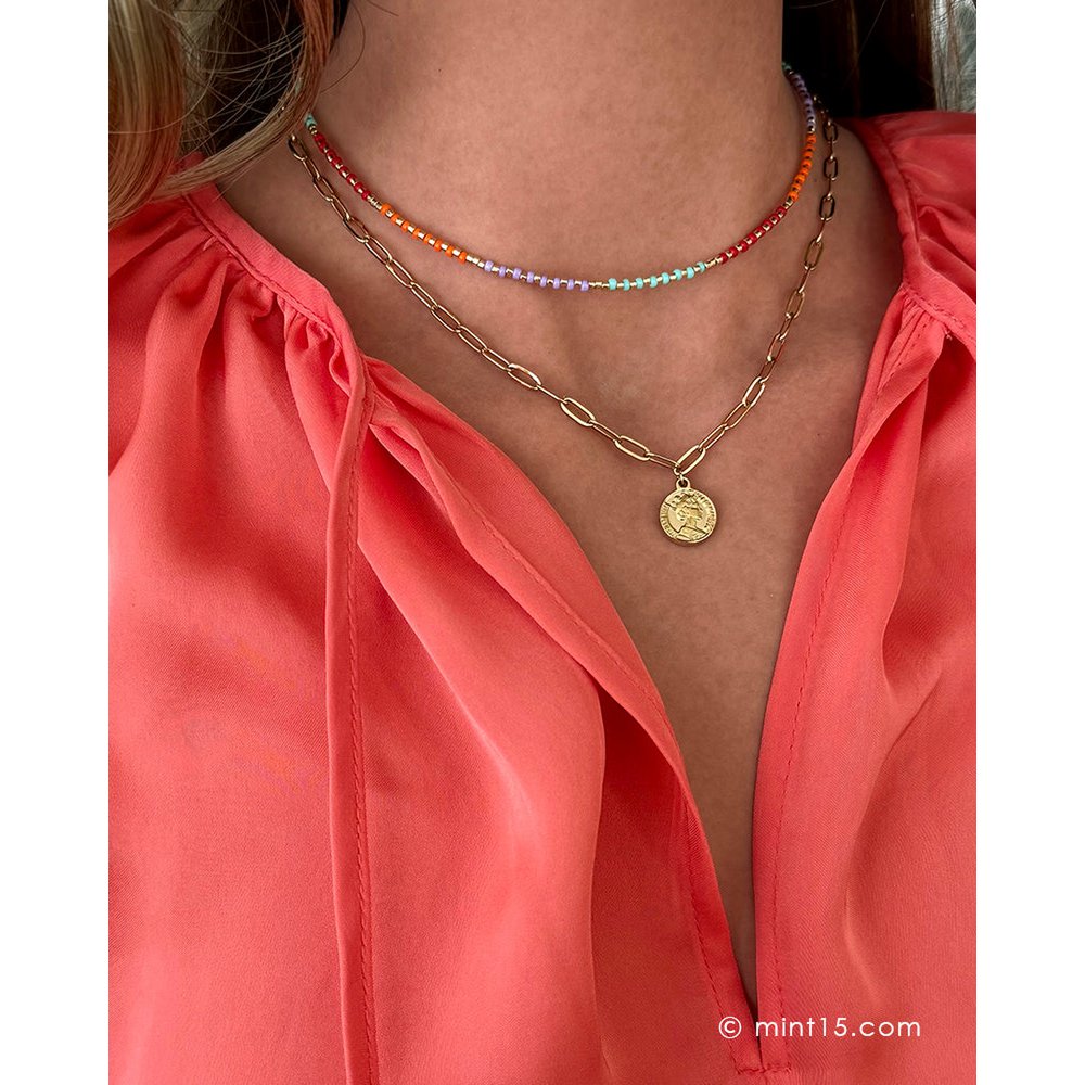 Collar de cuentas de colores 'Fiesta'