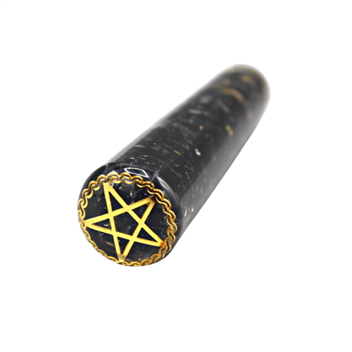 Orgone Wand Round-Black Tourmalinepentacle
