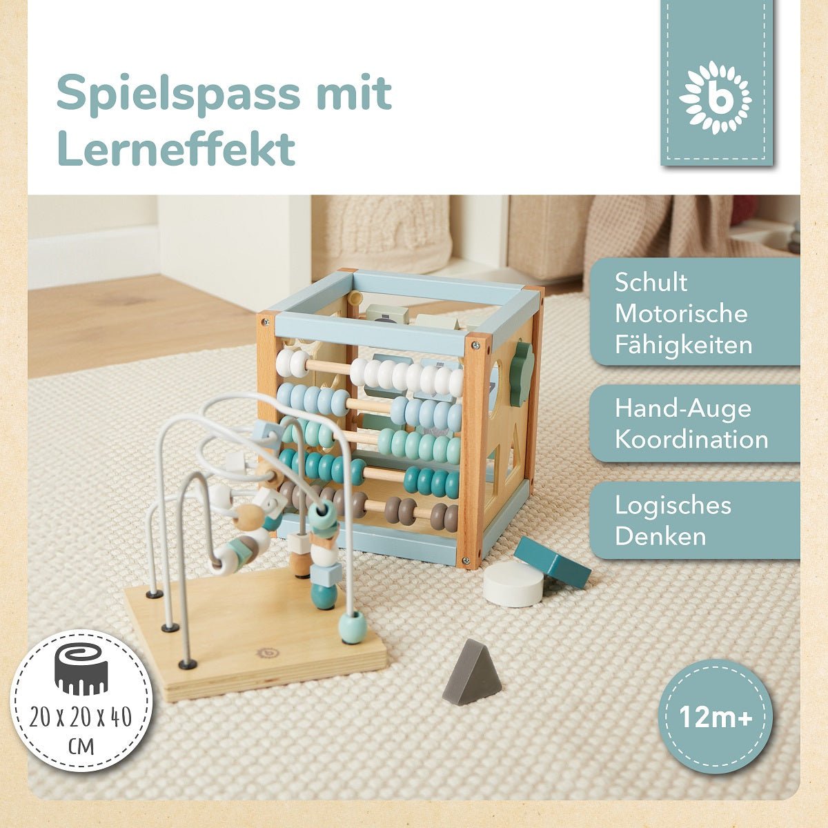 Motor Cubes Forest Animals Wood FSC®