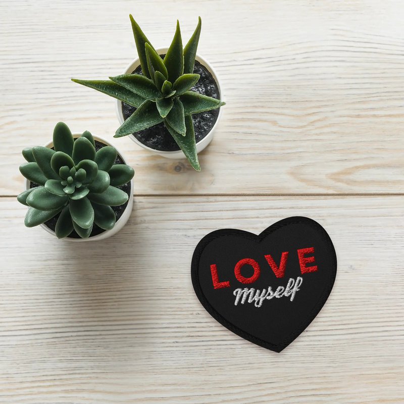 LOVE Myself Broderede patches Sort