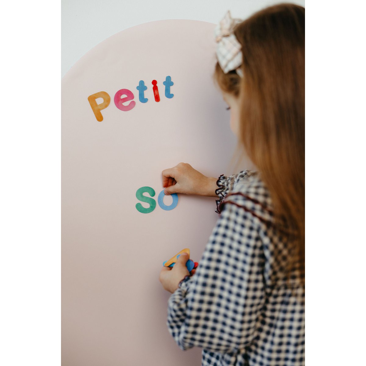 Tableau magnétique pour enfants - Arche - Rose clair