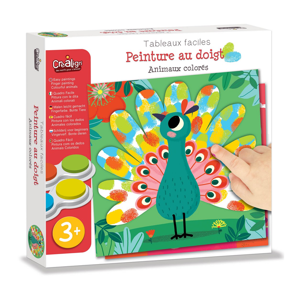 Vingerverven "Kleurrijke dieren"
