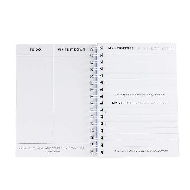 Plan Your Work A5 Planner - Pink
