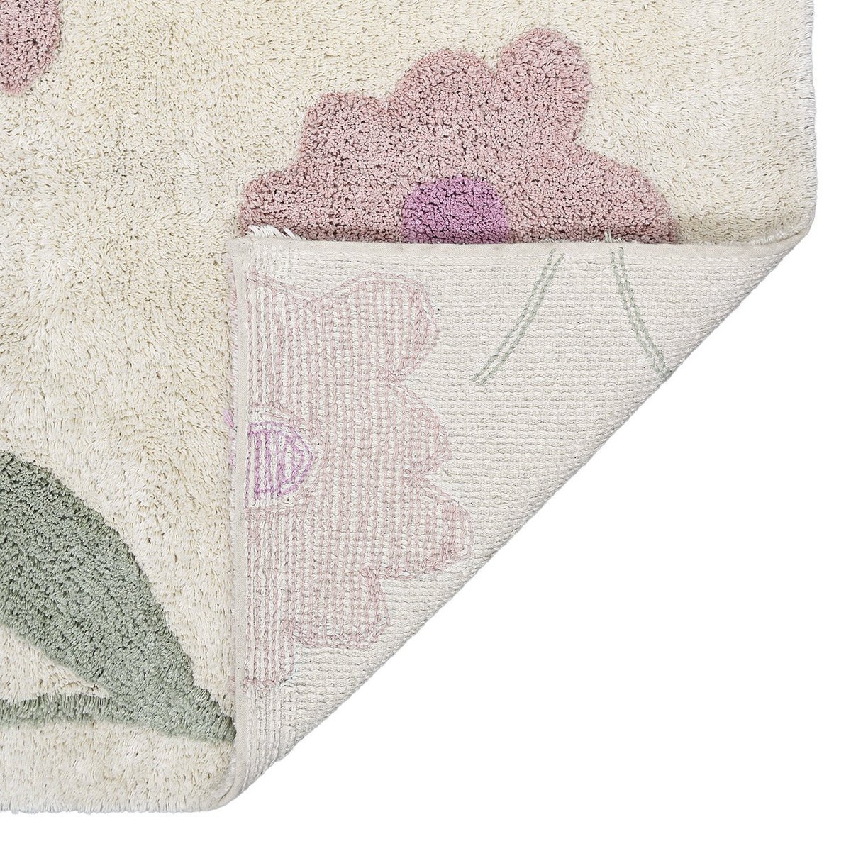 Sunny Flowers Pink designer children's rug