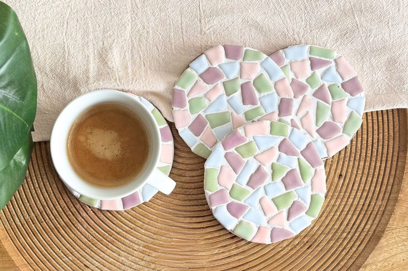 DIY-Paket Mosaik-Untersetzer (inkl. Halter)