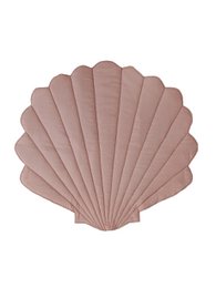 Lniana mata na muszlę „Puder Pink”