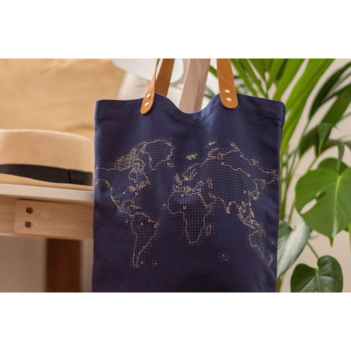 Sac fourre-tout Stitch - Navy
