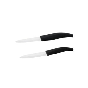 Set of 2 Nirosta ceramic blade kitchen knives