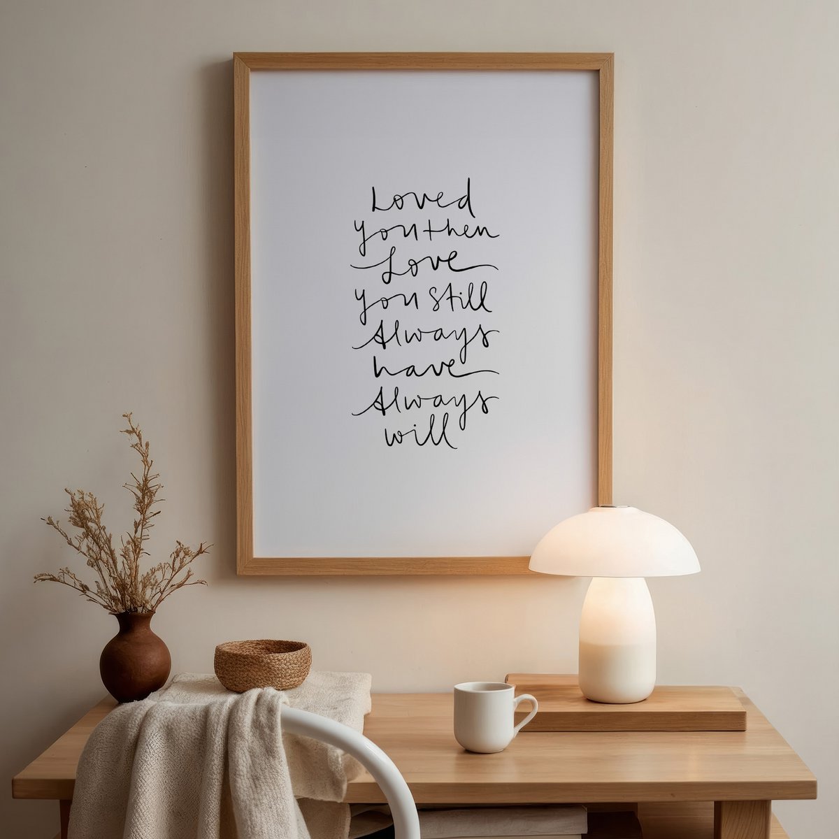 Poster: Loved you then, love you still, always have, always will