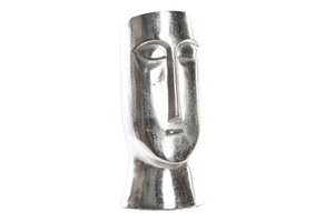 JARRON ALUMINIO 17X16X36 CARA PLATEADO AL196000