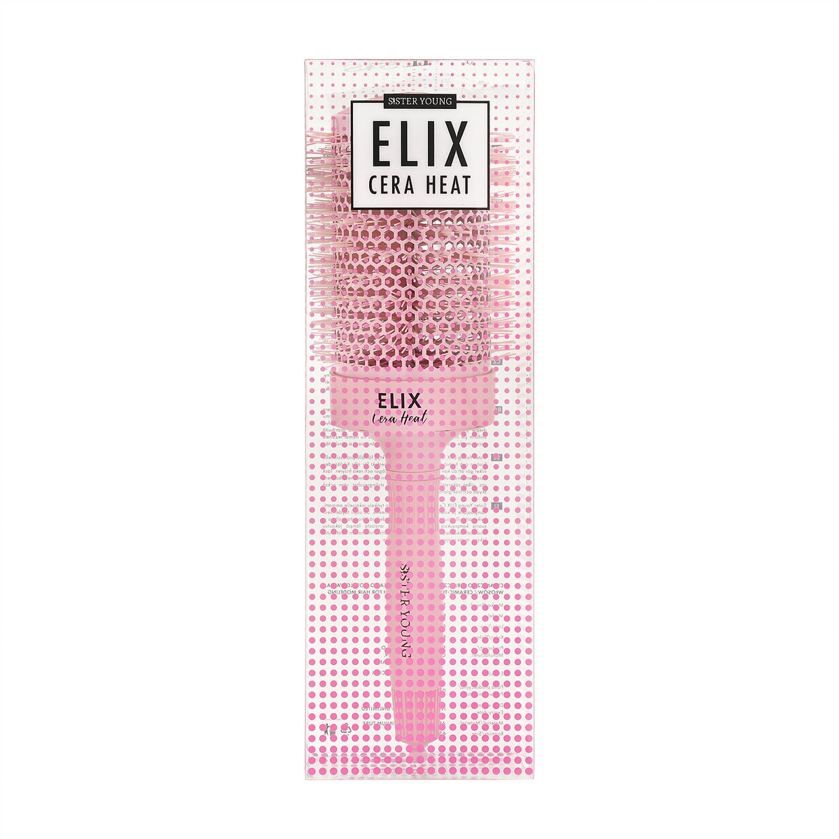 Sister Young l ELIX Cera Heat – ceramic thermal styling brush with tail pick