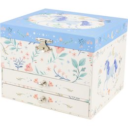 MUSICAL CHEST 2 UNICORN DRAWERS