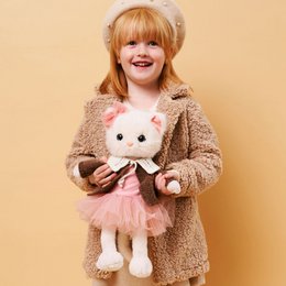 Blødt legetøj, Lucky Kitty, Lucky Sophie: Hyggeaften 38 cm