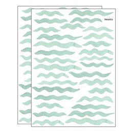 Watercolor waves wall sticker