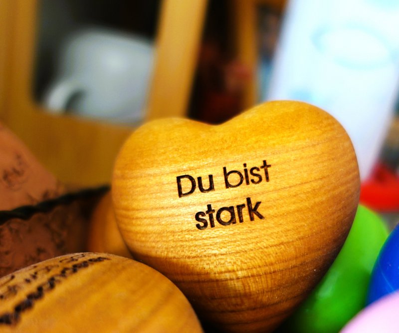 Thankgoods Wooden Heart You are strong